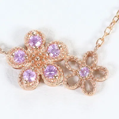 Pre-owned Unbranded Pink Gold Pink Pink Gold (10k) Necklace () In Multi