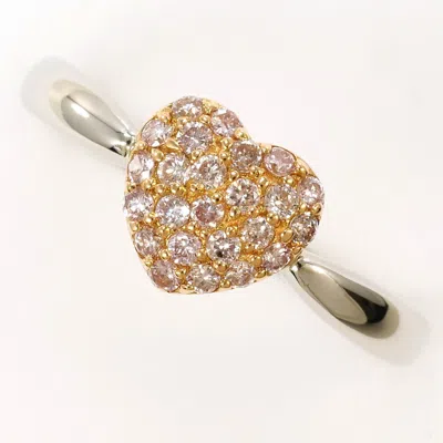 Pre-owned Unbranded Pink Gold Pink Platinum Pink Gold (18k) Platinum 900 Band Ring () In Multi