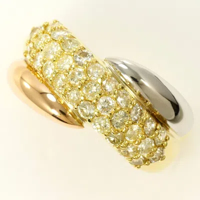 Pre-owned Unbranded Pink Gold Platinum Yellow Gold Yellow Gold (18k) Pink Gold (18k) Platinum 900 Band Ring (p In Multi