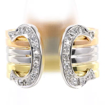 Pre-owned Unbranded Pink Gold Platinum Yellow Gold Yellow Gold (18k) Pink Gold (18k) Platinum 900 Band Ring (p In Pink Gold, Platinum, Yellow Gold
