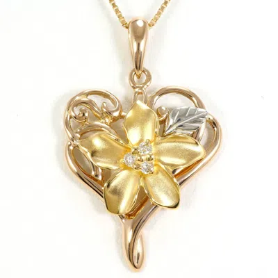 Pre-owned Unbranded Pink Gold Platinum Yellow Gold Yellow Gold (18k) Pink Gold (18k) Platinum 900 Necklace (pr In Multi