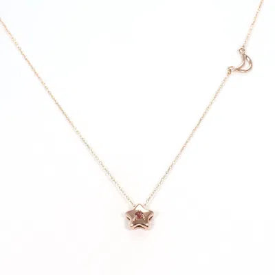 Pre-owned Unbranded Pink Yellow Gold Yellow Gold (10k) Necklace () In Multi