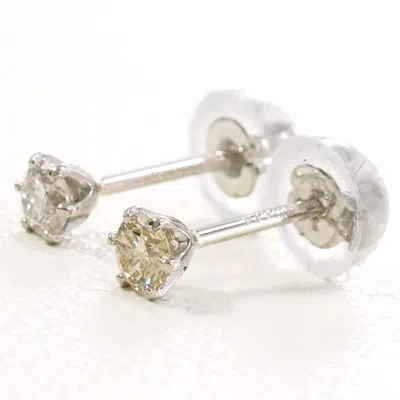 Pre-owned Unbranded Platinum 900 Stud Earrings () In Multi