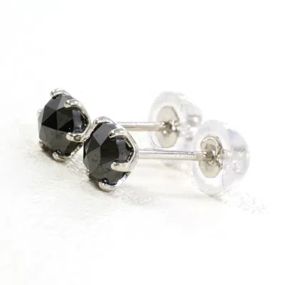 Pre-owned Unbranded Platinum Platinum 900 Stud Earrings () In Multi