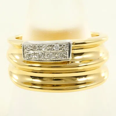 Pre-owned Unbranded Platinum Yellow Gold Yellow Gold (18k) Platinum 850 Band Ring () In Multi