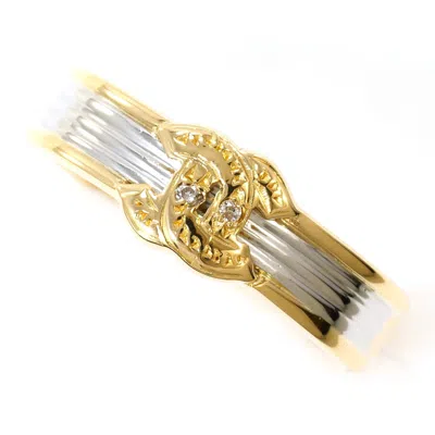 Pre-owned Unbranded Platinum Yellow Gold Yellow Gold (18k) Platinum 900 Band Ring () In Multi