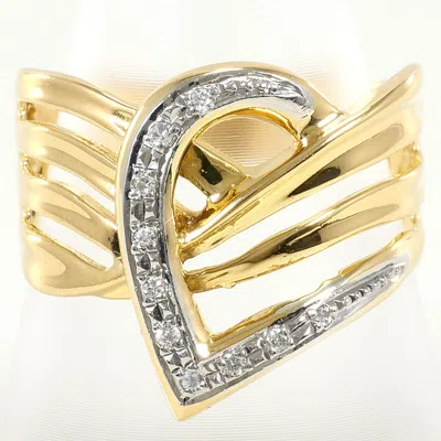 Pre-owned Unbranded Platinum Yellow Gold Yellow Gold (18k) Platinum 900 Band Ring () In Multi