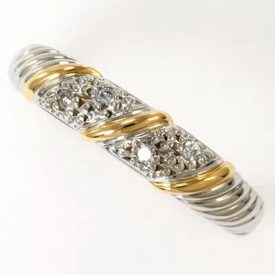 Pre-owned Unbranded Platinum Yellow Gold Yellow Gold (18k) Platinum 900 Band Ring () In Multi