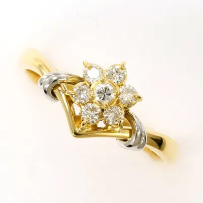 Pre-owned Unbranded Platinum Yellow Gold Yellow Gold (18k) Platinum 900 Band Ring () In Multi