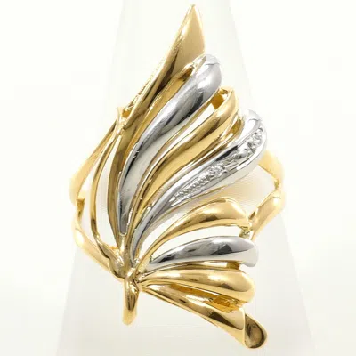 Pre-owned Unbranded Platinum Yellow Gold Yellow Gold (18k) Platinum 900 Band Ring () In Multi