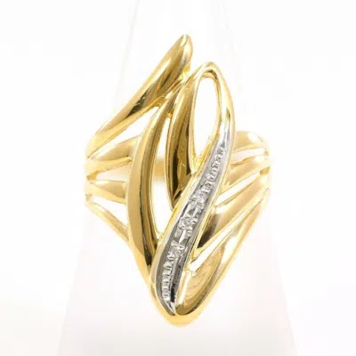 Pre-owned Unbranded Platinum Yellow Gold Yellow Gold (18k) Platinum 900 Band Ring () In Platinum, Yellow Gold