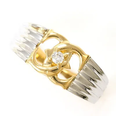 Pre-owned Unbranded Platinum Yellow Gold Yellow Gold (18k) Platinum 900 Band Ring () In Platinum, Yellow Gold