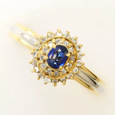 Pre-owned Unbranded Platinum Yellow Gold Yellow Gold (18k) Platinum 900 Band Ring () In Platinum, Yellow Gold