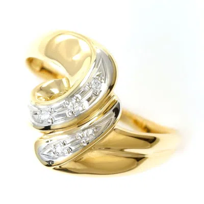 Pre-owned Unbranded Platinum Yellow Gold Yellow Gold (18k) Platinum 900 Band Ring () In Platinum, Yellow Gold