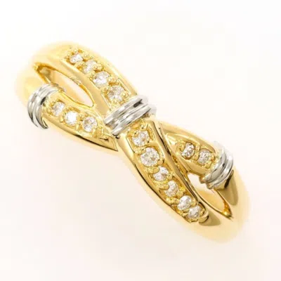 Pre-owned Unbranded Platinum Yellow Gold Yellow Gold (18k) Platinum 900 Band Ring () In Platinum, Yellow Gold