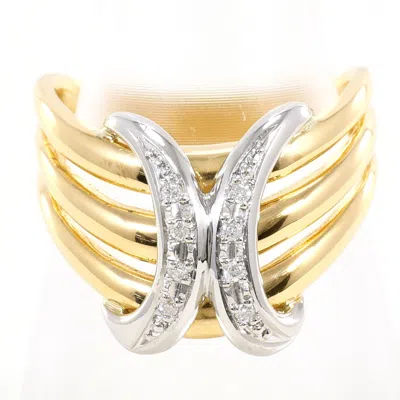 Pre-owned Unbranded Platinum Yellow Gold Yellow Gold (18k) Platinum 900 Band Ring () In Platinum, Yellow Gold