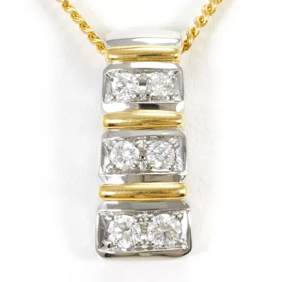Pre-owned Unbranded Platinum Yellow Gold Yellow Gold (18k) Platinum 900 Necklace () In Multi