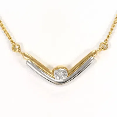Pre-owned Unbranded Platinum Yellow Gold Yellow Gold (18k) Platinum 900 Necklace () In Multi