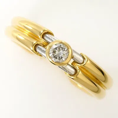 Pre-owned Unbranded Platinum Yellow Gold Yellow Gold (18k) Platinum Band Ring () In Multi