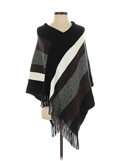 Pre-owned Unbranded Poncho In Black