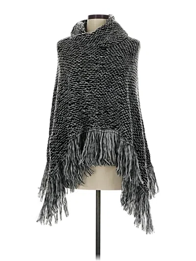 Pre-owned Unbranded Poncho In Black