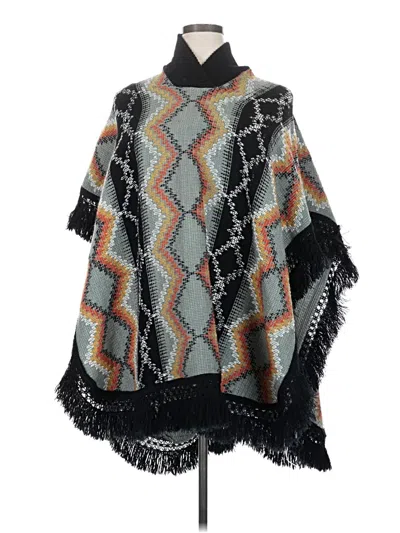 Pre-owned Unbranded Poncho In Black