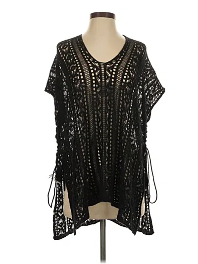 Pre-owned Unbranded Poncho In Black