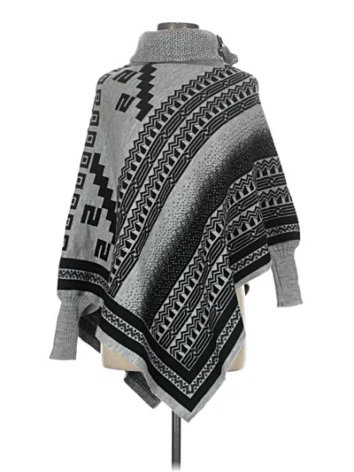 Pre-owned Unbranded Poncho In Black