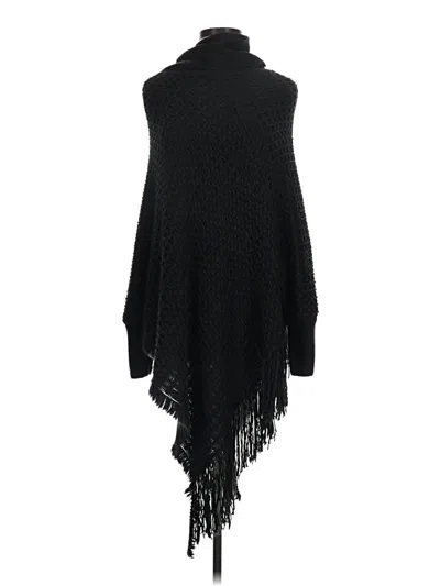 Pre-owned Unbranded Poncho In Black