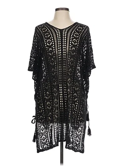 Pre-owned Unbranded Poncho In Black