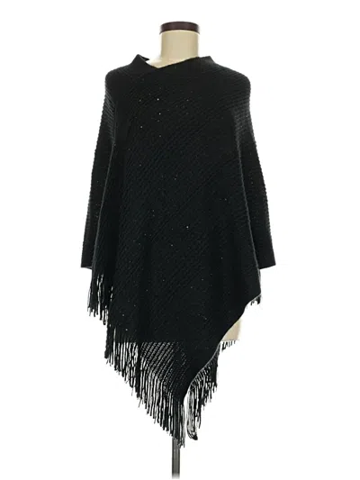 Pre-owned Unbranded Poncho In Black