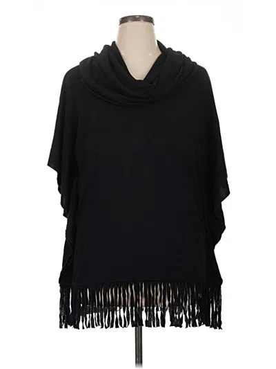 Pre-owned Unbranded Poncho In Black
