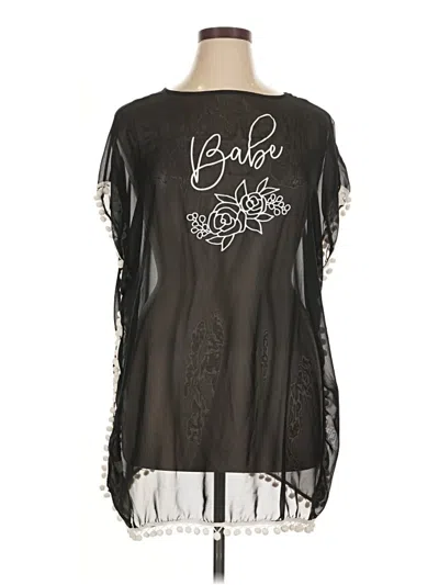 Pre-owned Unbranded Poncho In Black