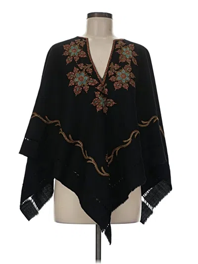 Pre-owned Unbranded Poncho In Black