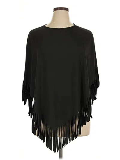 Pre-owned Unbranded Poncho In Black
