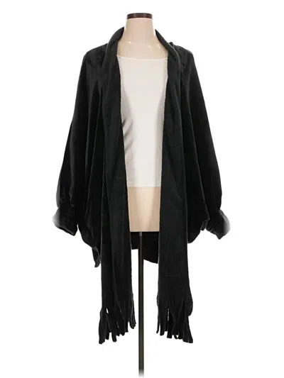 Pre-owned Unbranded Poncho In Black