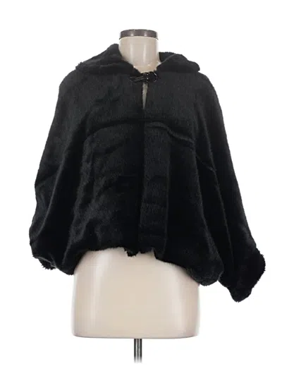 Pre-owned Unbranded Poncho In Black