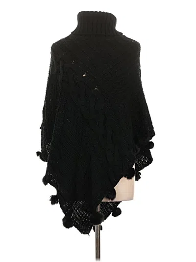 Pre-owned Unbranded Poncho In Black