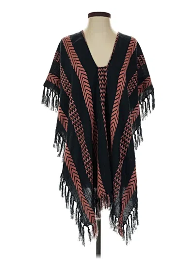 Pre-owned Unbranded Poncho In Black