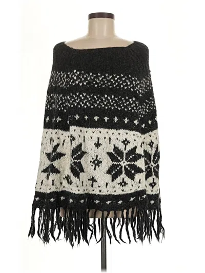 Pre-owned Unbranded Poncho In Black