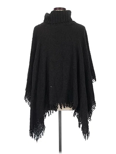 Pre-owned Unbranded Poncho In Black
