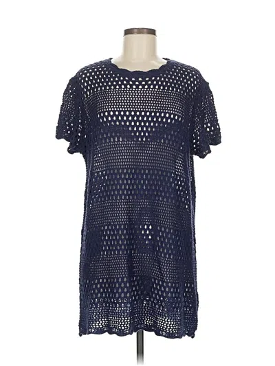 Pre-owned Unbranded Poncho In Blue