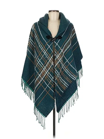Pre-owned Unbranded Poncho In Blue