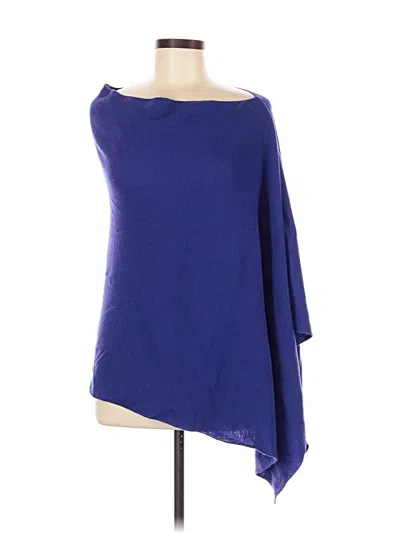 Pre-owned Unbranded Poncho In Blue