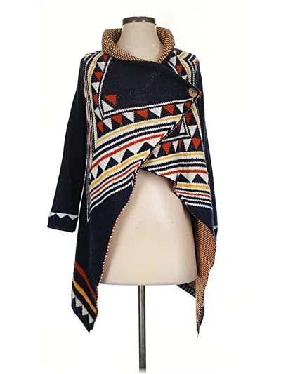 Pre-owned Unbranded Poncho In Blue