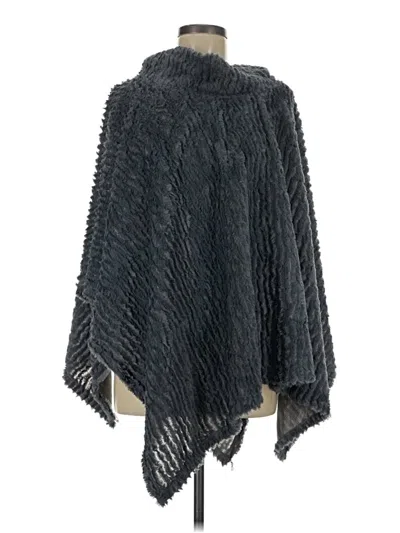Pre-owned Unbranded Poncho In Blue