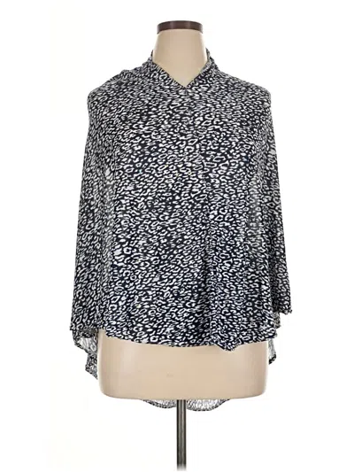 Pre-owned Unbranded Poncho In Blue