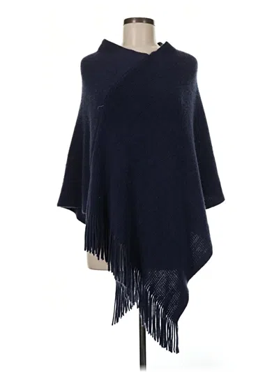 Pre-owned Unbranded Poncho In Blue