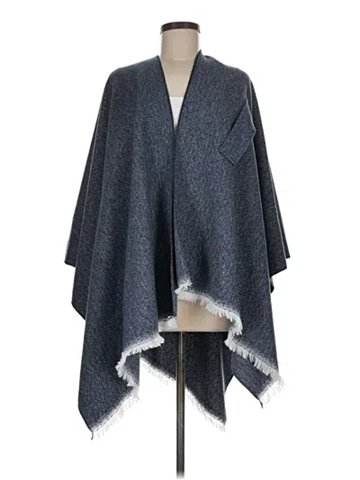 Pre-owned Unbranded Poncho In Blue