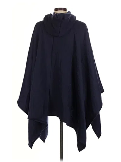 Pre-owned Unbranded Poncho In Blue
